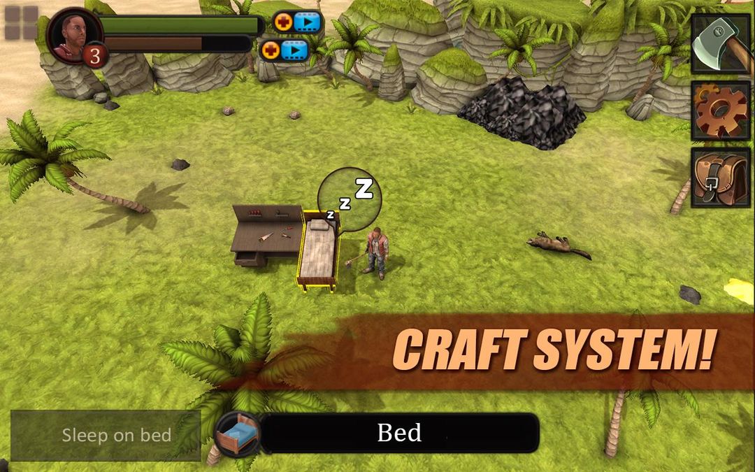Survival Game: Lost Island 3D 게임 스크린 샷