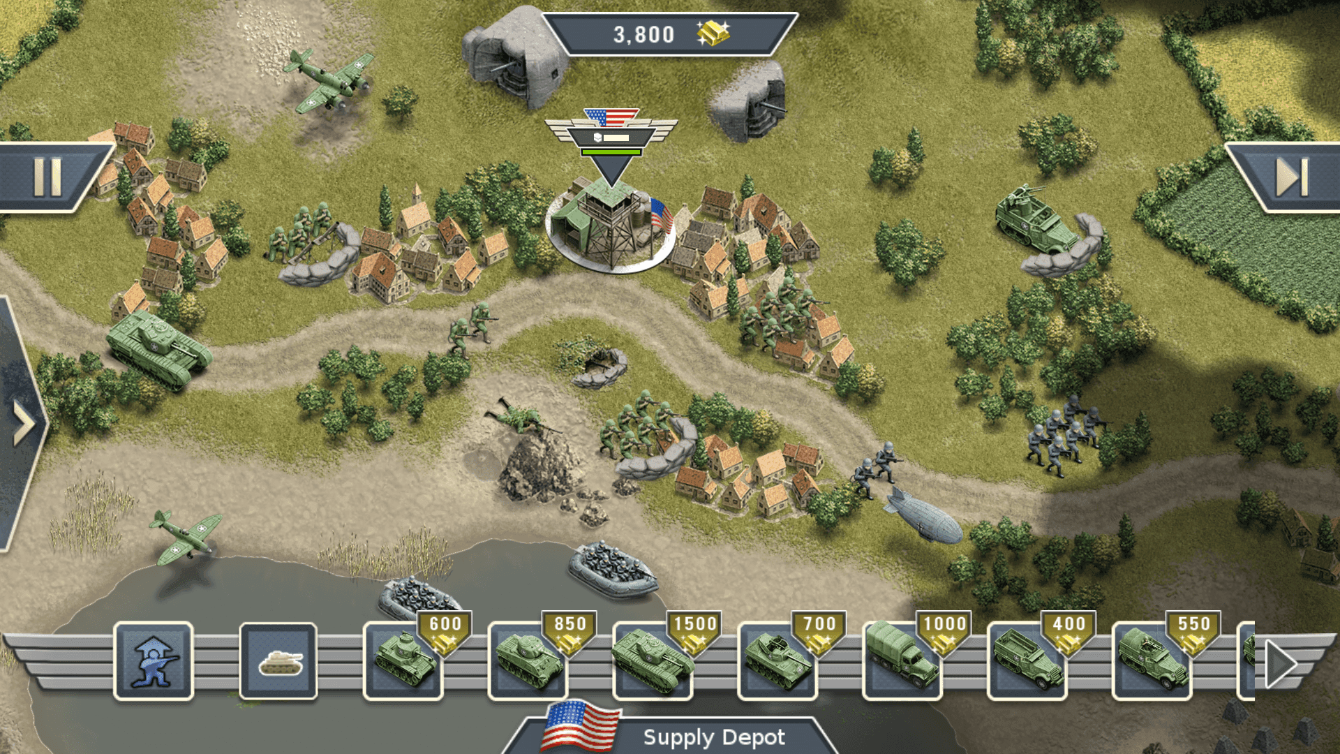 1944 Burning Bridges Premium Game Screenshot