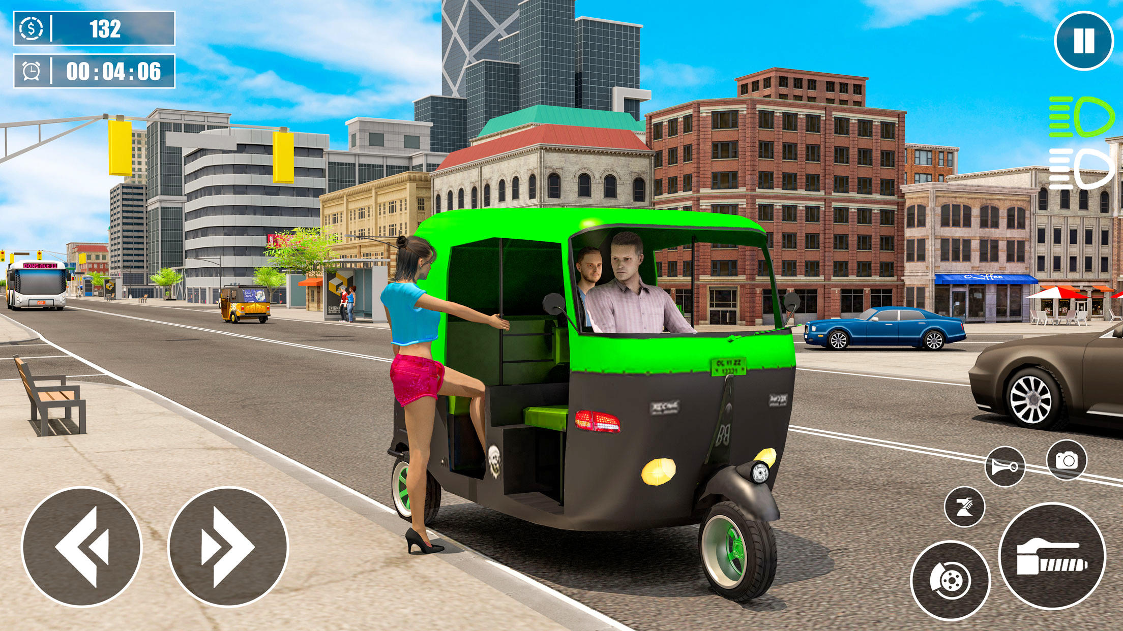 Screenshot of Tuk Tuk Auto Rickshaw Sim 3D