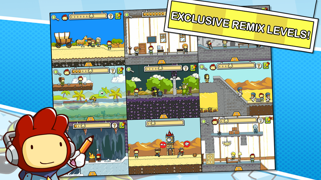 Scribblenauts Remix Game Screenshot