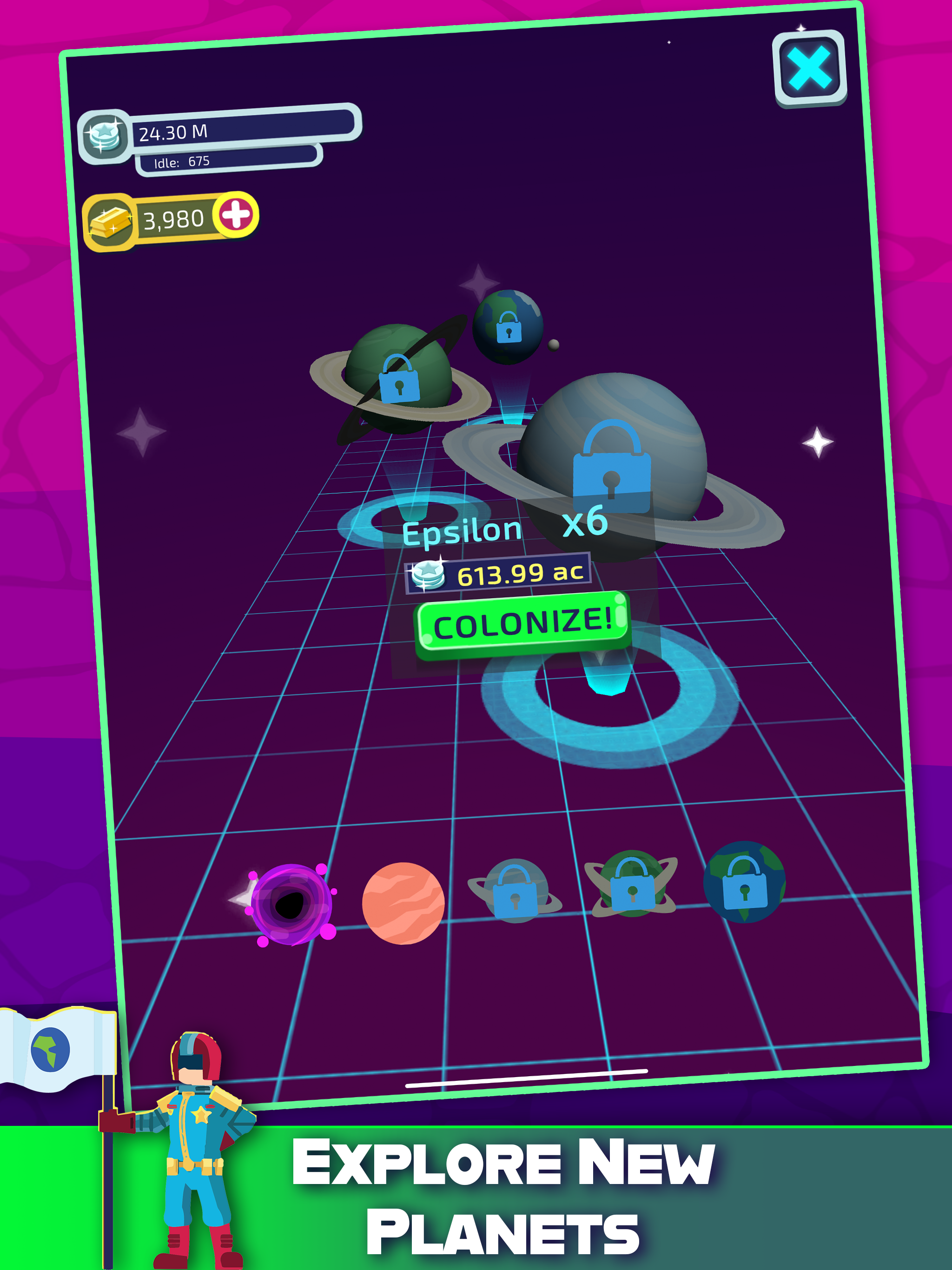 Milky Way Miner: Alien Worlds Game Screenshot