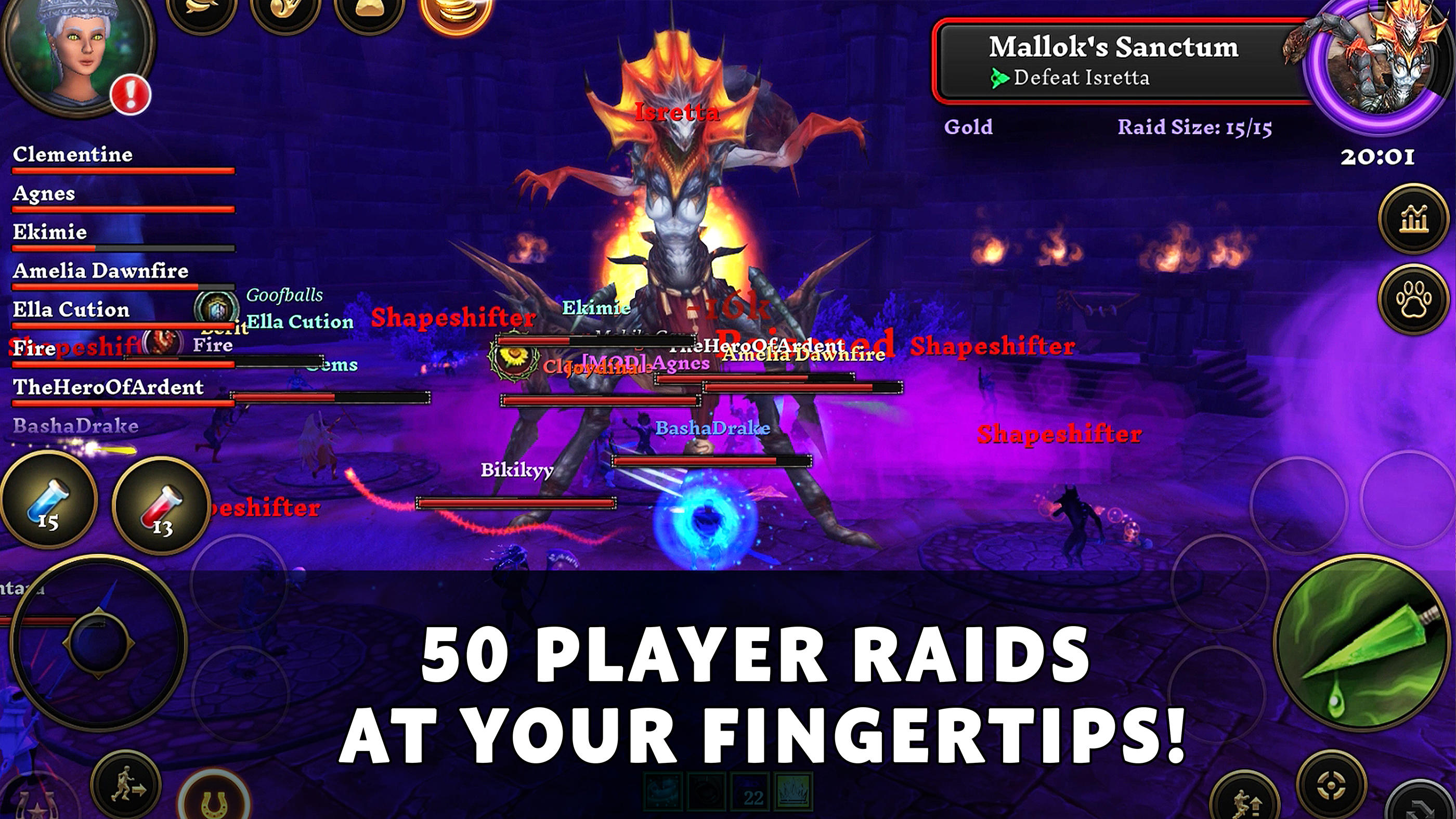 Villagers & Heroes - MMO RPG Game Screenshot