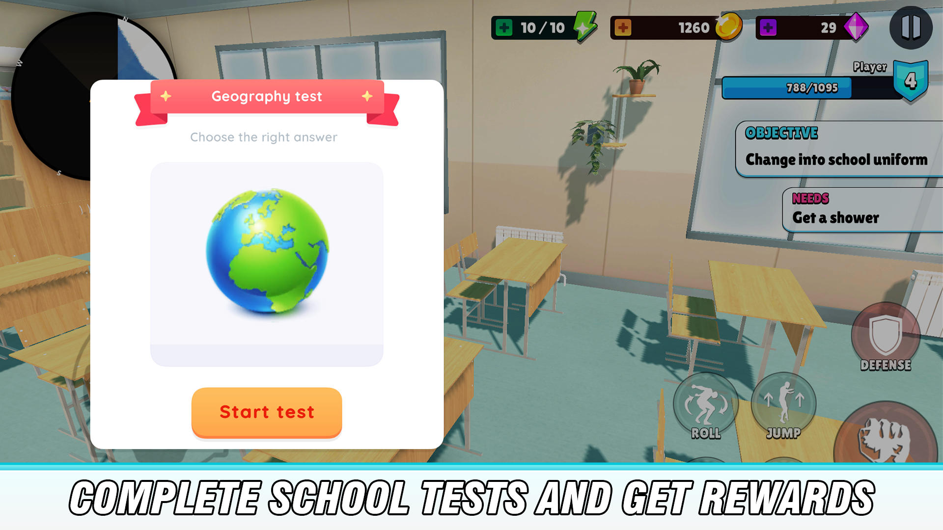 Screenshot of Anime School City Life Sim 3D