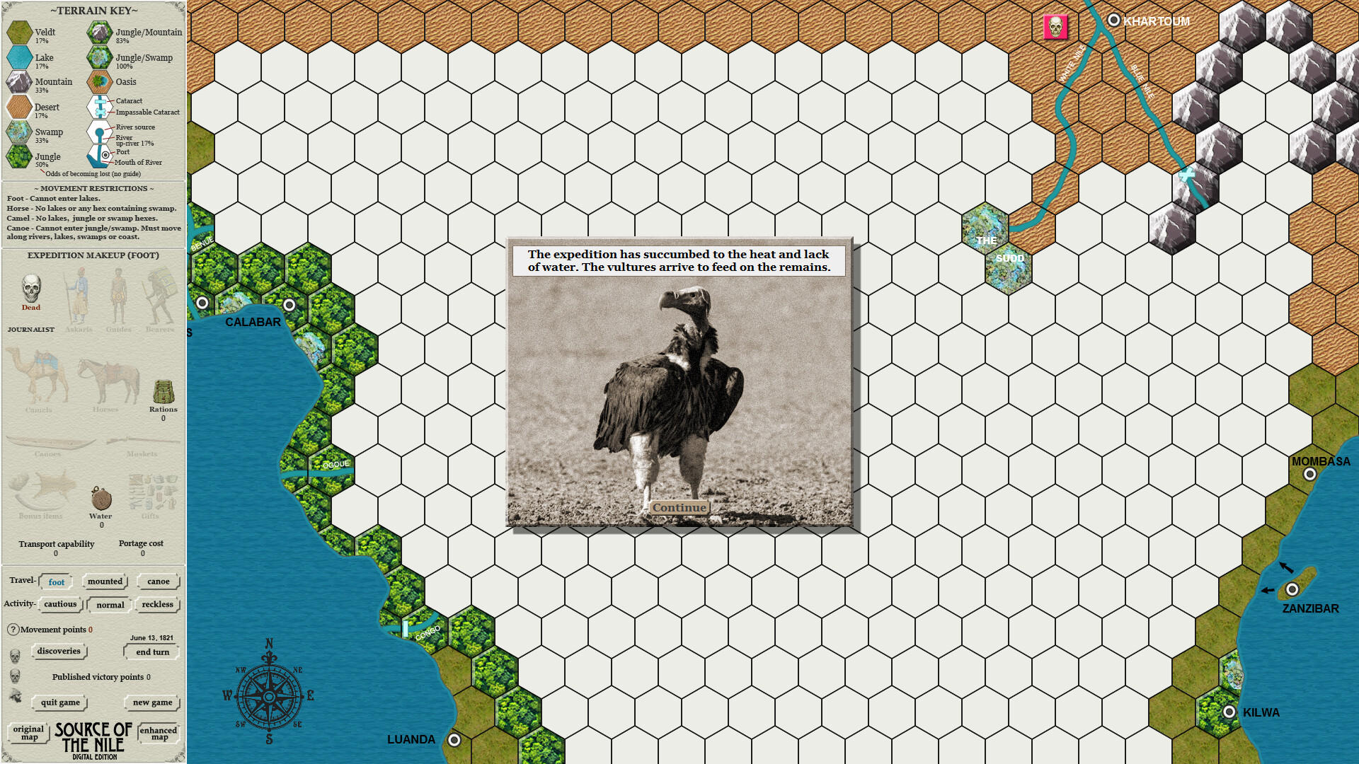 Source of the Nile Digital Edition Game Screenshot