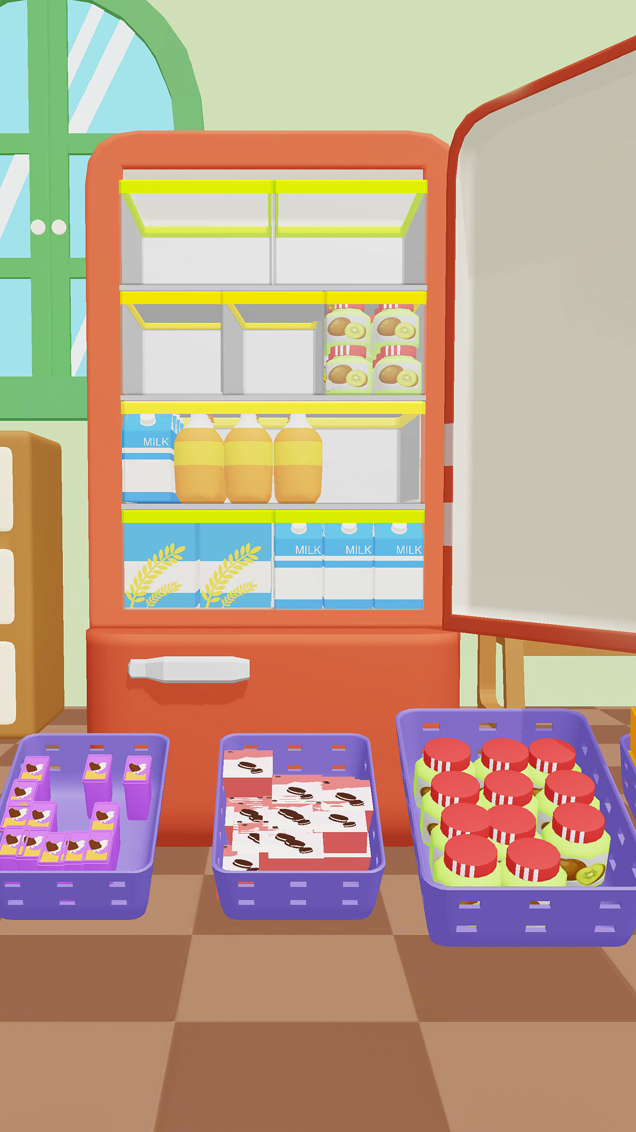 ASMR Organize: Fill the Fridge Game Screenshot