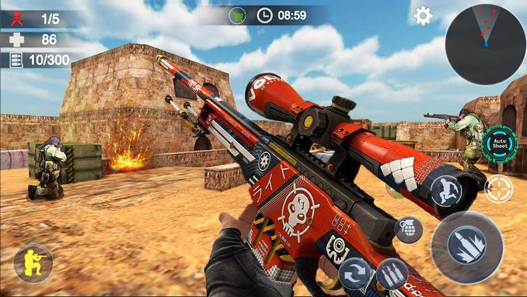 Screenshot of Encounter Terrorist Strike: FPS Gun Shooting 2020