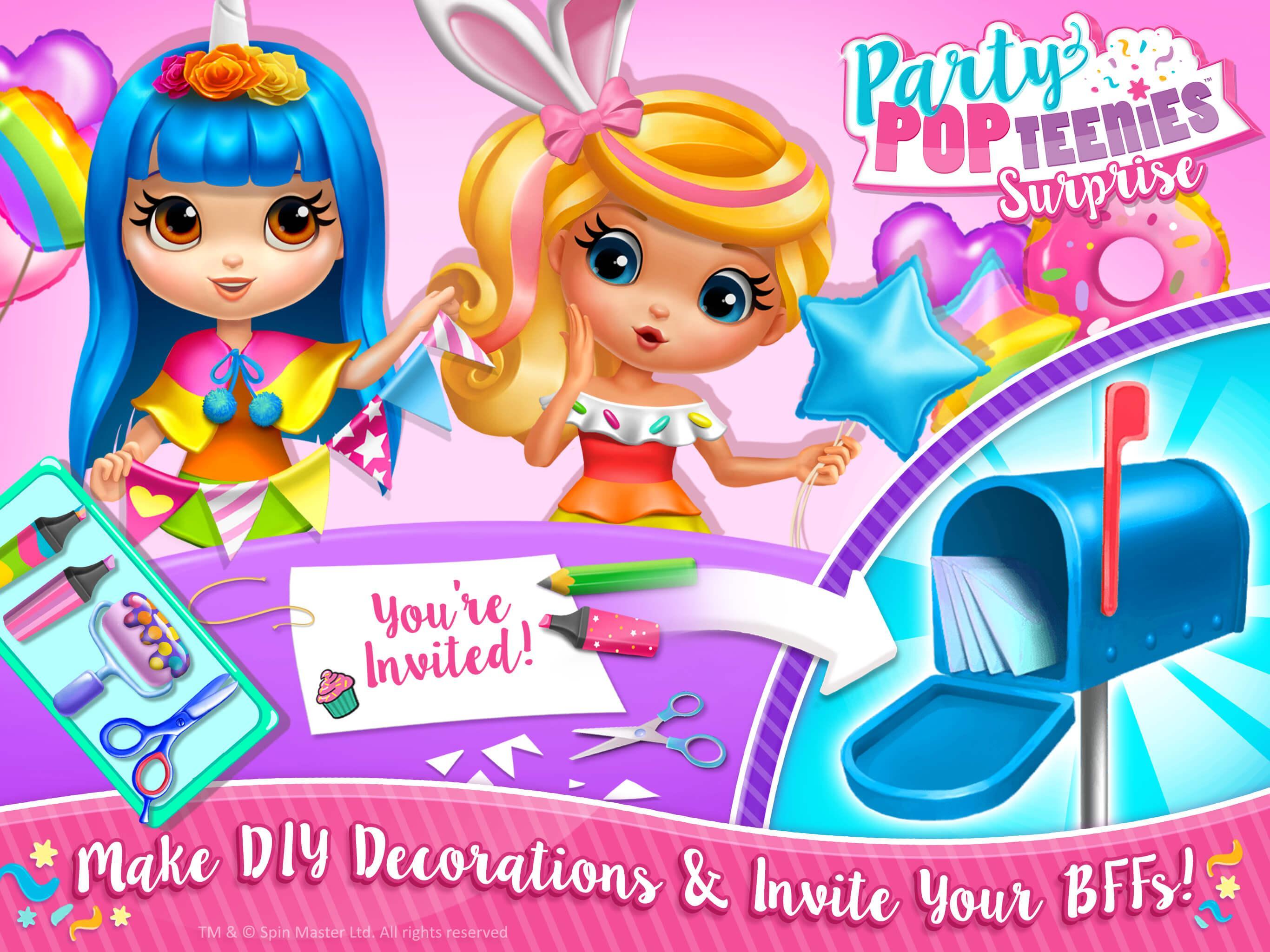 Party Popteenies Surprise - Rainbow Pop Fiesta 게임 스크린샷