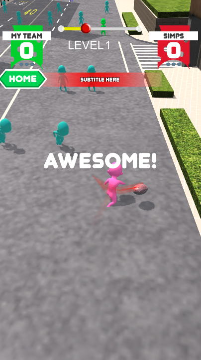 Rugby DiscThrow Challenge Game Screenshot