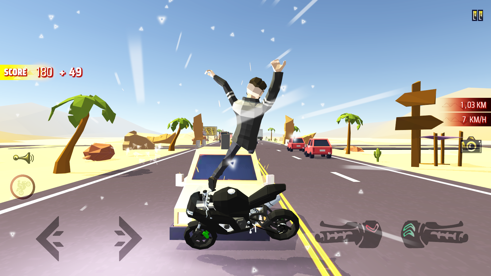 Captura de Tela do Jogo Moto Mad Racing