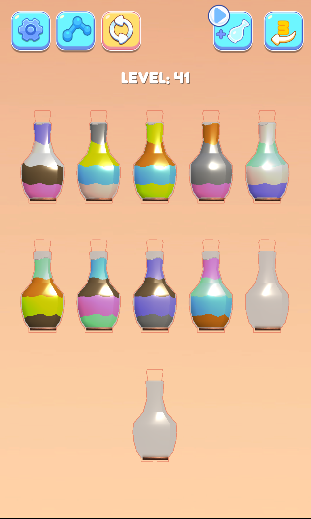 Liquid Sort: Puzzle Color 3D Game Screenshot