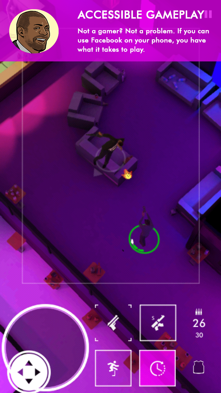 Neon Noir - Mobile Arcade Shooter Game Screenshot