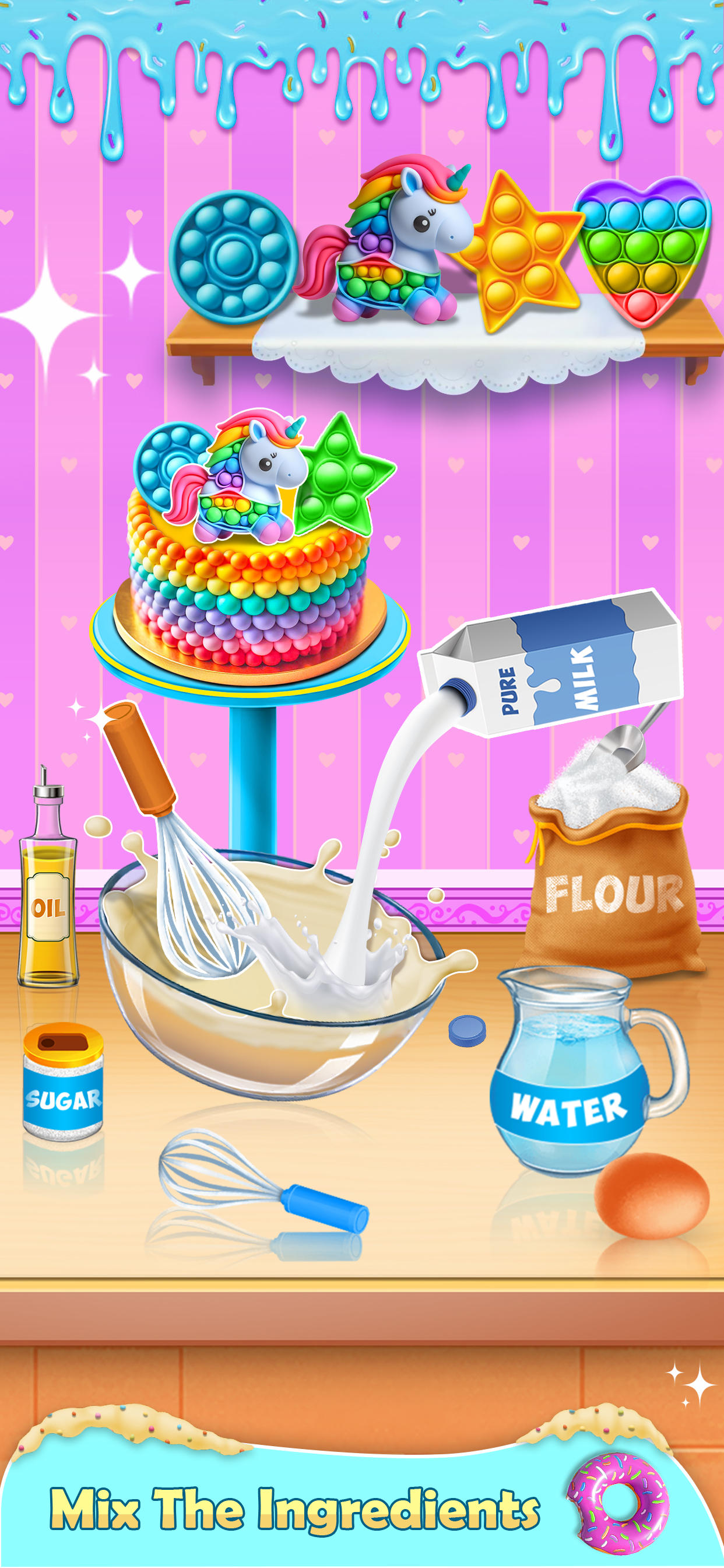 Cake Master DIY Popit Game Game Screenshot