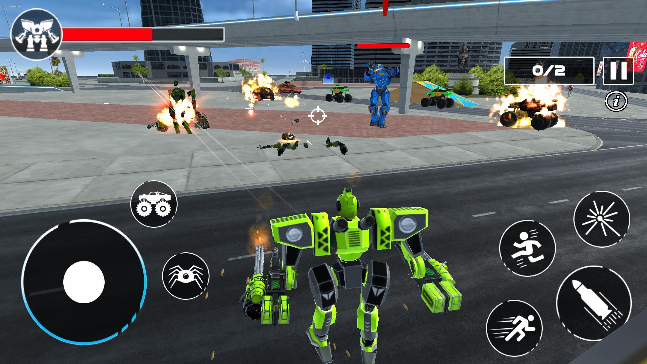 Robot Car Battle Transform Game Screenshot