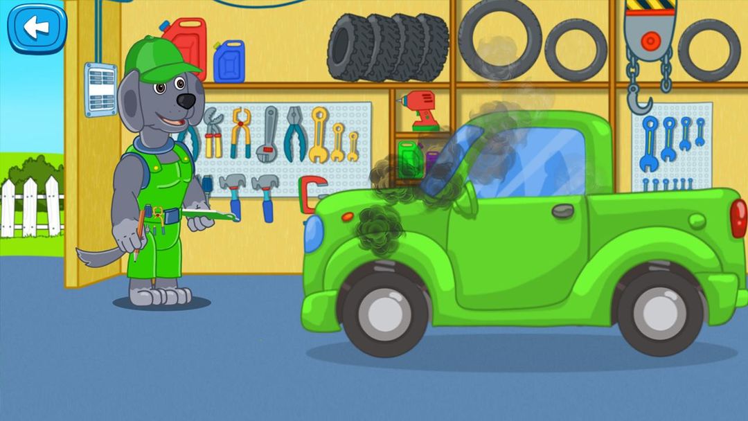 강아지 모험: 자동차 서비스 게임 스크린 샷
