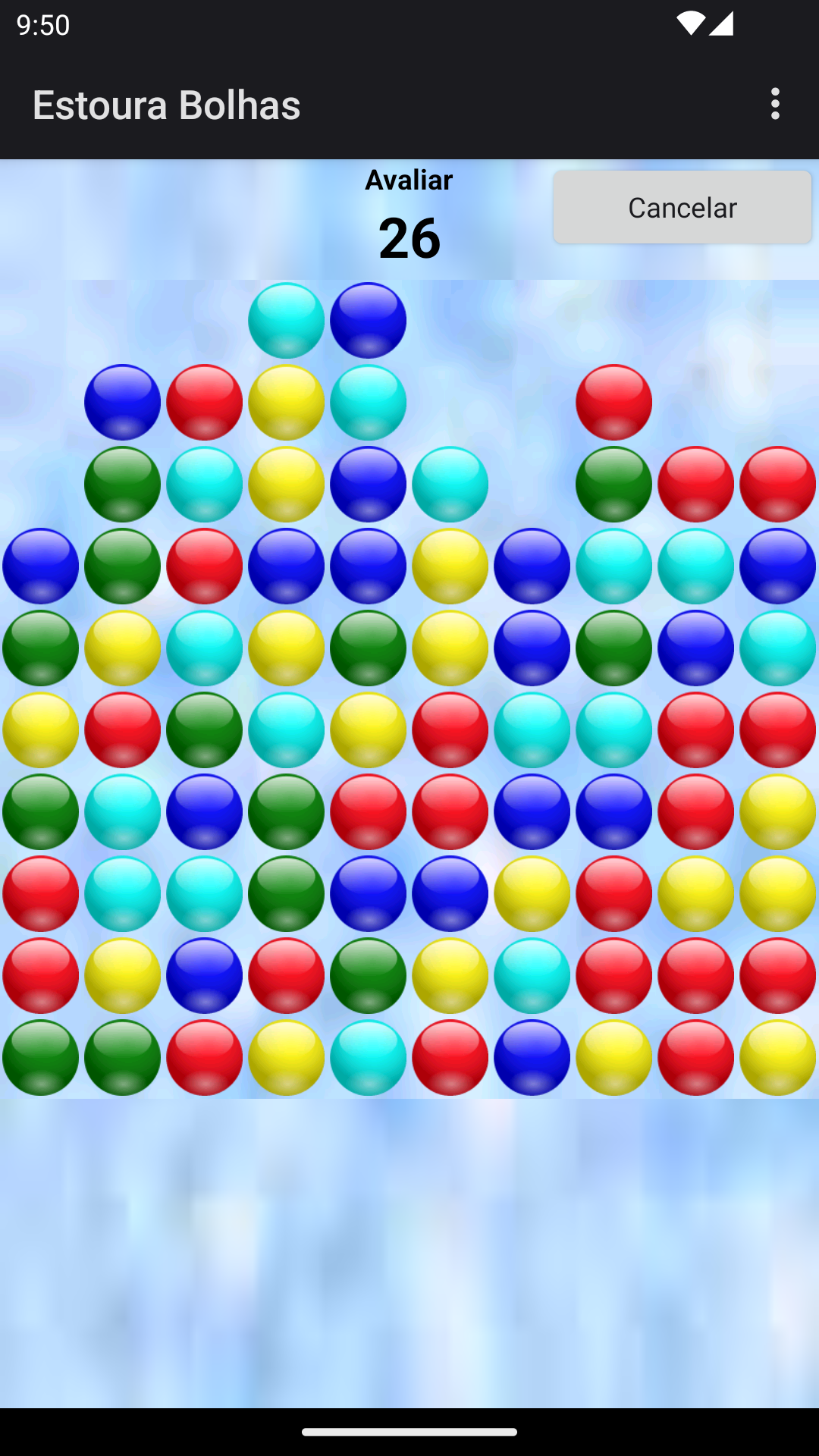 Captura de Tela do Jogo Bubble Poke - jogo de bolhas