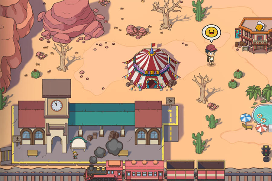 Screenshot of the video of Gold Town-farm business games