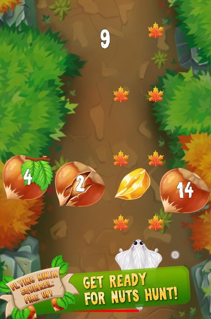 Flying Ninja Squirrel: Nuts Hunt遊戲截圖