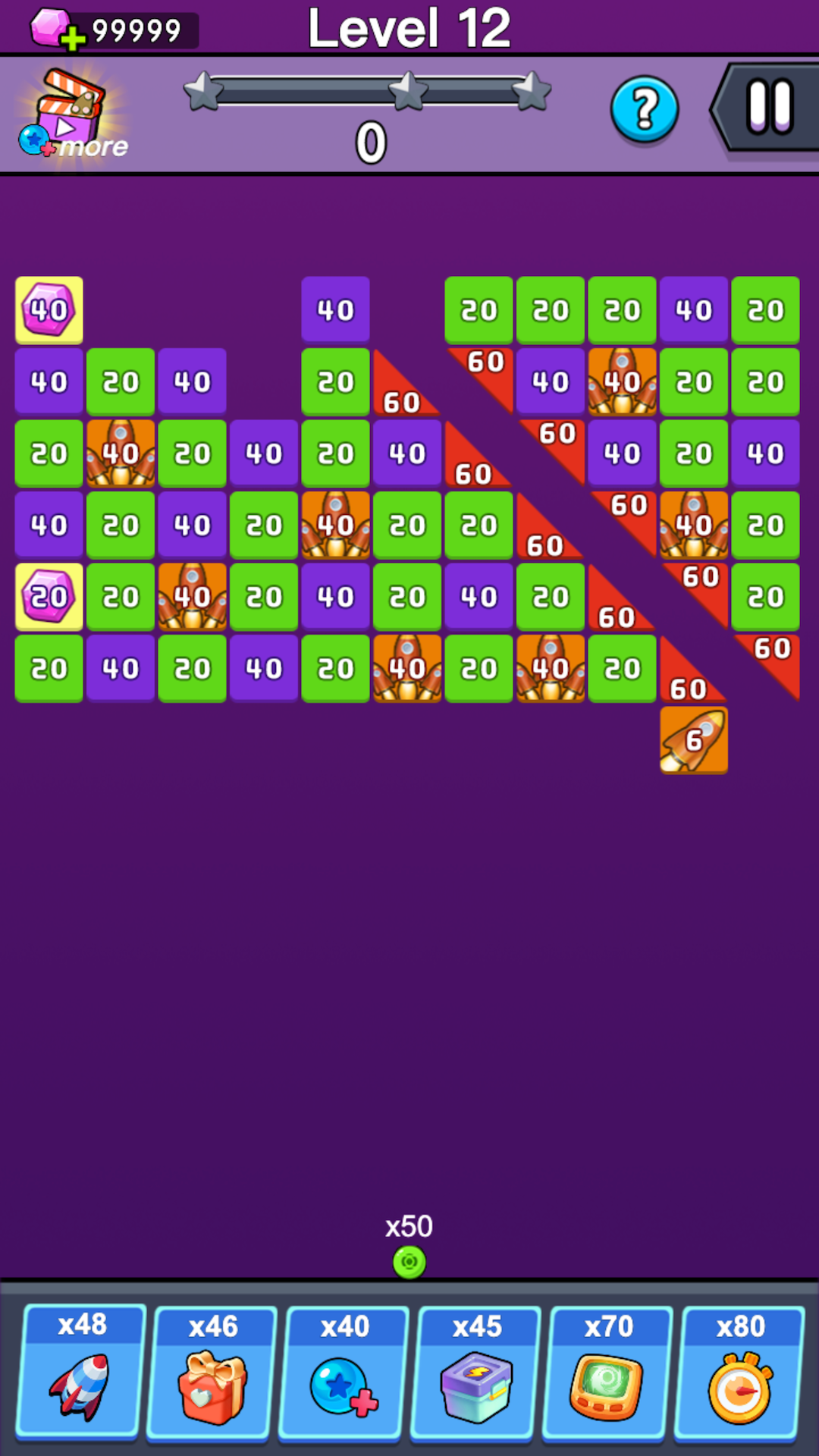 Bricks Block - Angle Shot Game Screenshot