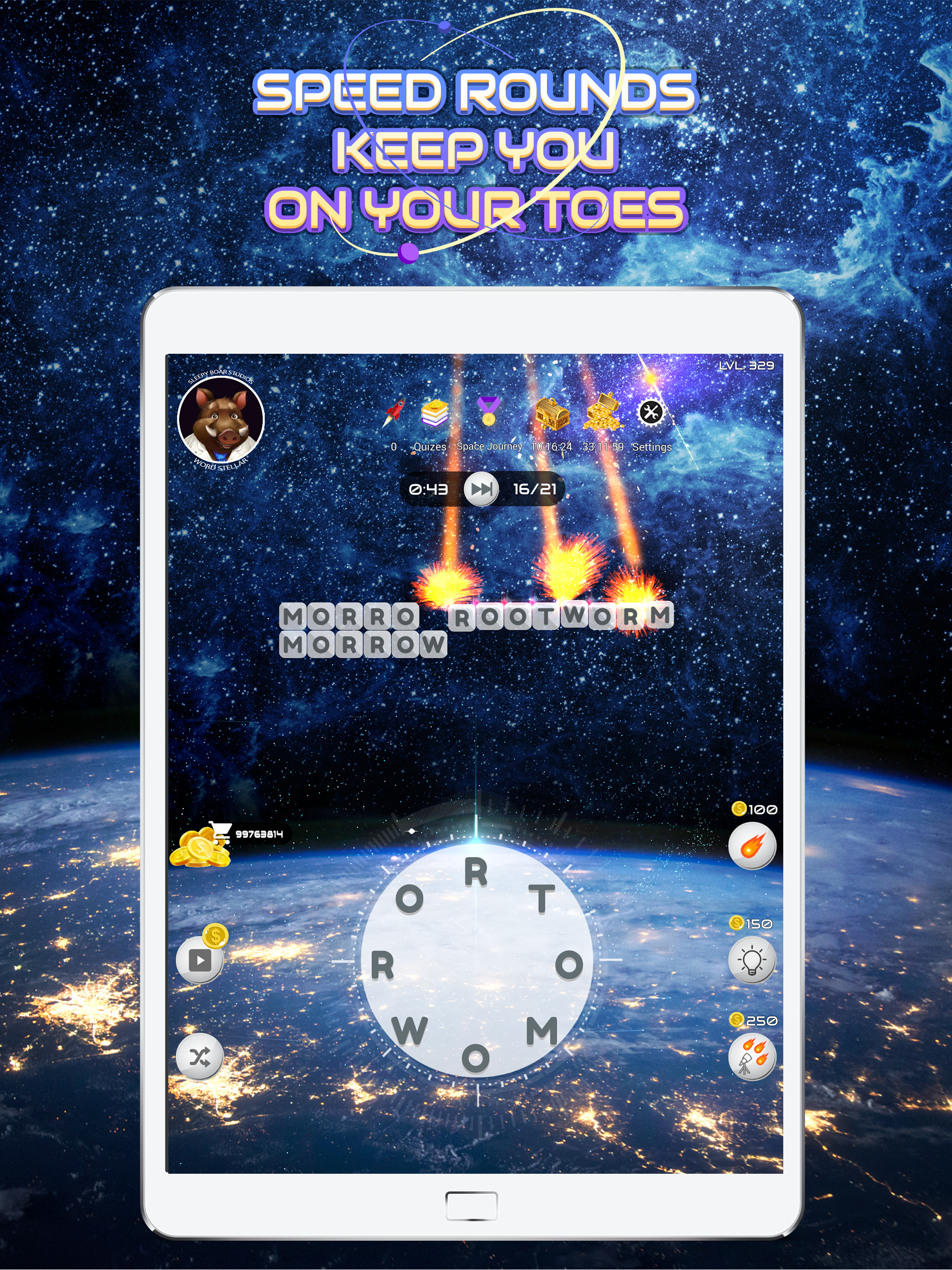 Скриншот игры Word Stellar - Addictive Crossword Puzzle Game