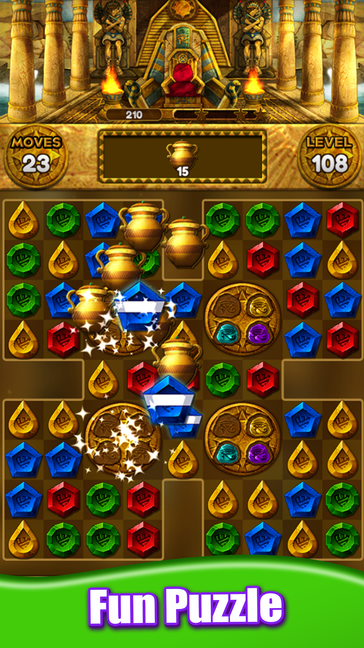 Jewel Queen: Puzzle & Magic Game Screenshot