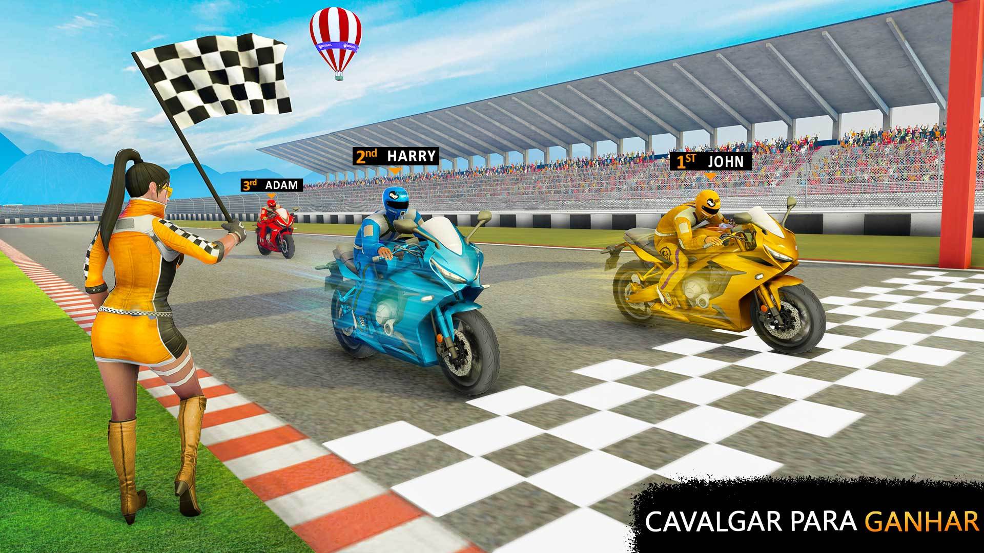 Captura de Tela do Jogo Corrida de moto 3d : Jogo moto