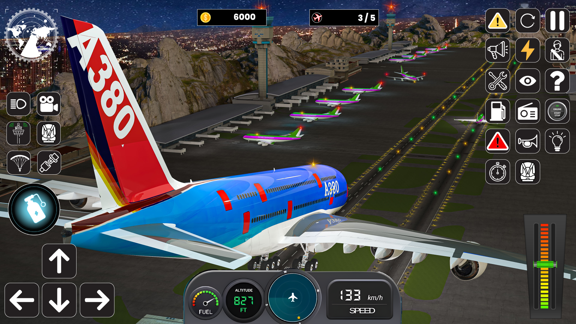 Open World City Airplane Flying Pilot 3D: Flight Simulator Plane  Games::Appstore for Android