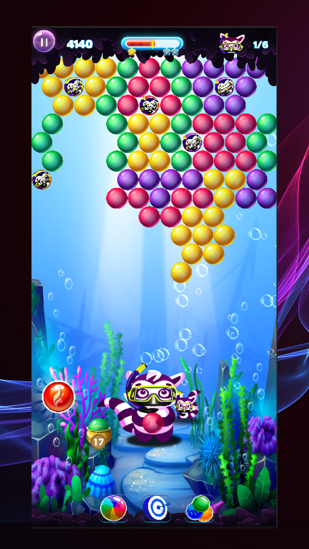 Bubble Pop Blitz Shooter Game Game Screenshot