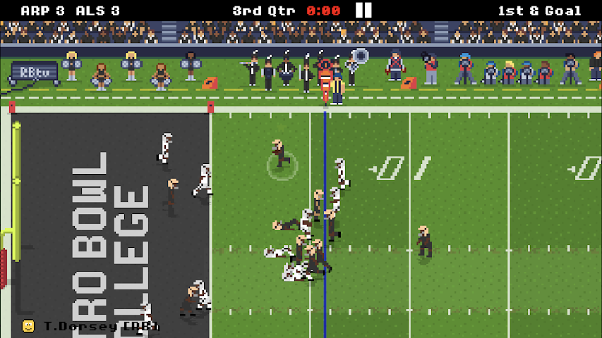 Cuplikan Layar Game Retro Bowl College Football