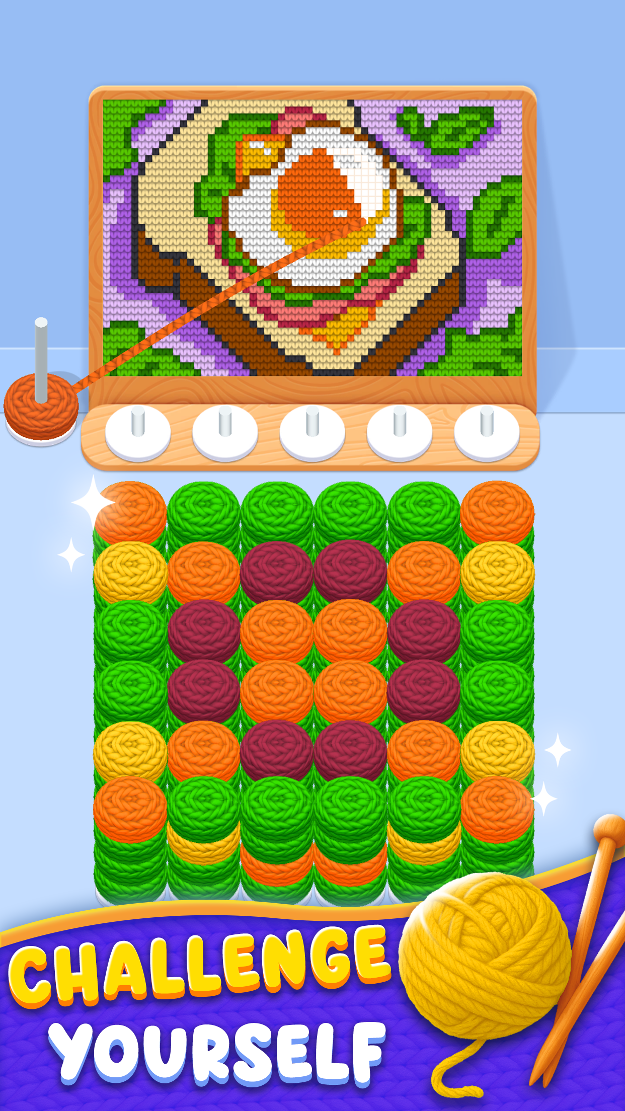 Knitzle Sort Game Screenshot