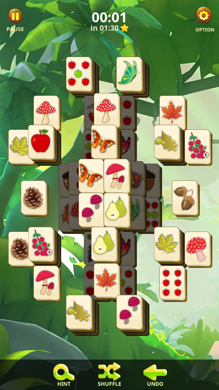 Captura de Tela do Jogo Mahjong Forest