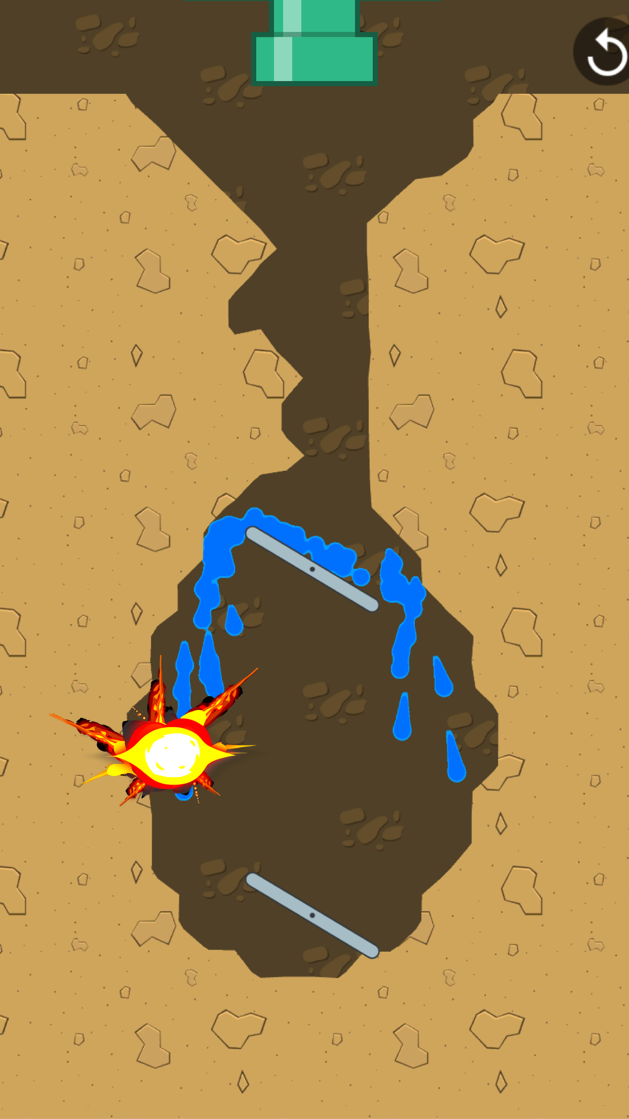 Cuplikan Layar Game Water Dig