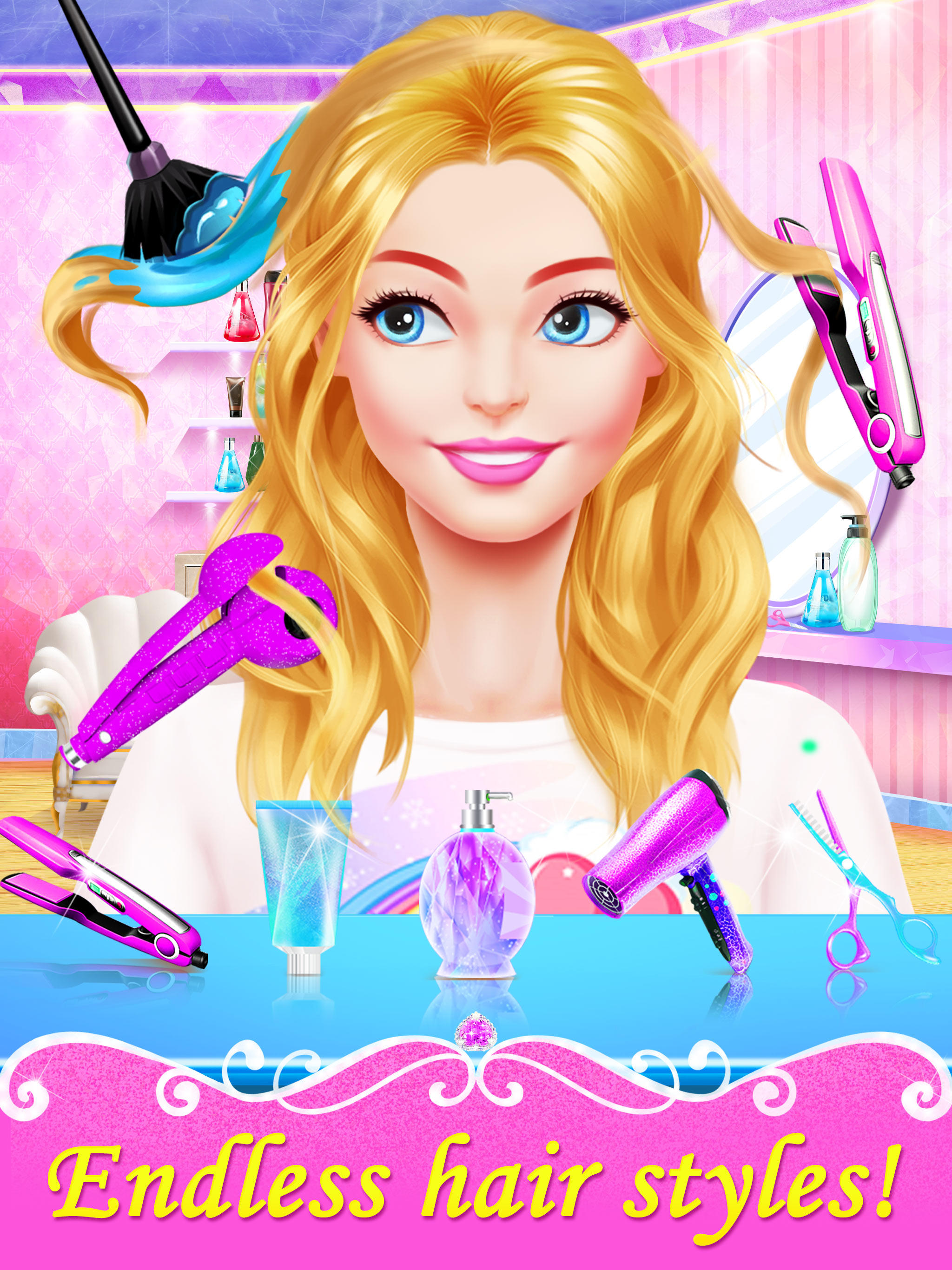 Hair Nail Salon: Makeup Games Game Screenshot