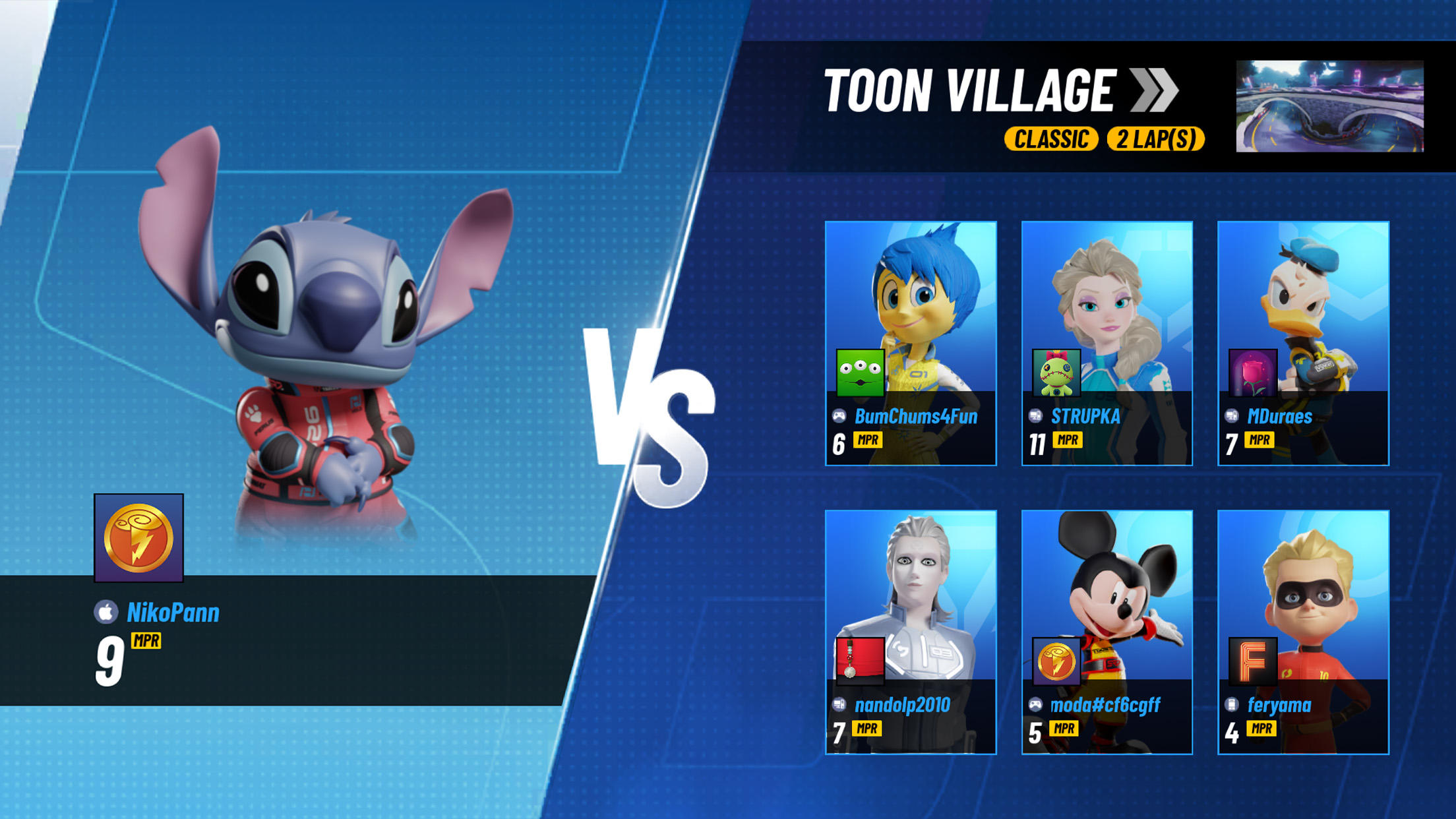 Disney Speedstorm ภาพหน้าจอเกม