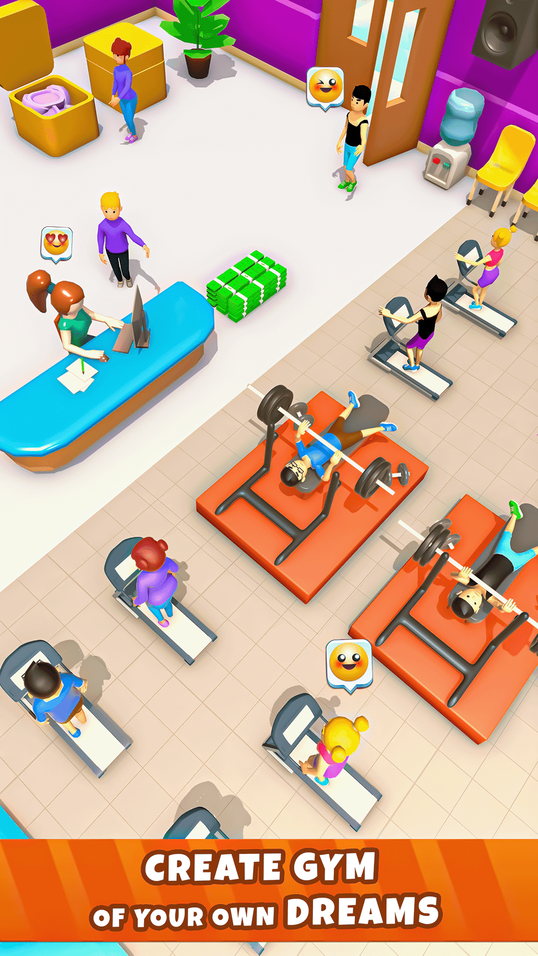 Captura de Tela do Jogo My Fit Empire: Idle Gym Tycoon