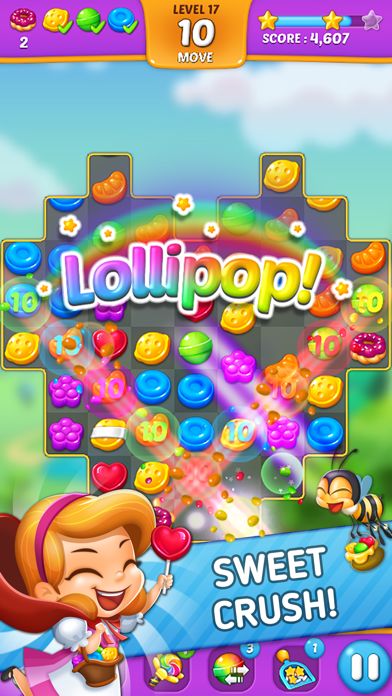 Screenshot of Lollipop: Sweet Taste Match3