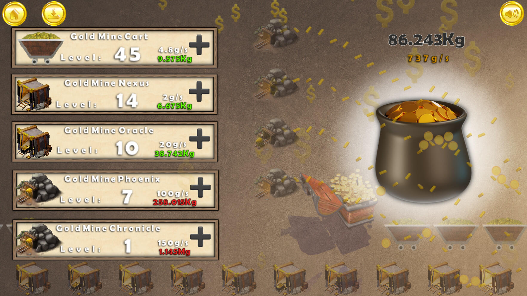 Screenshot 1 of Pengklik Gold Rush 
