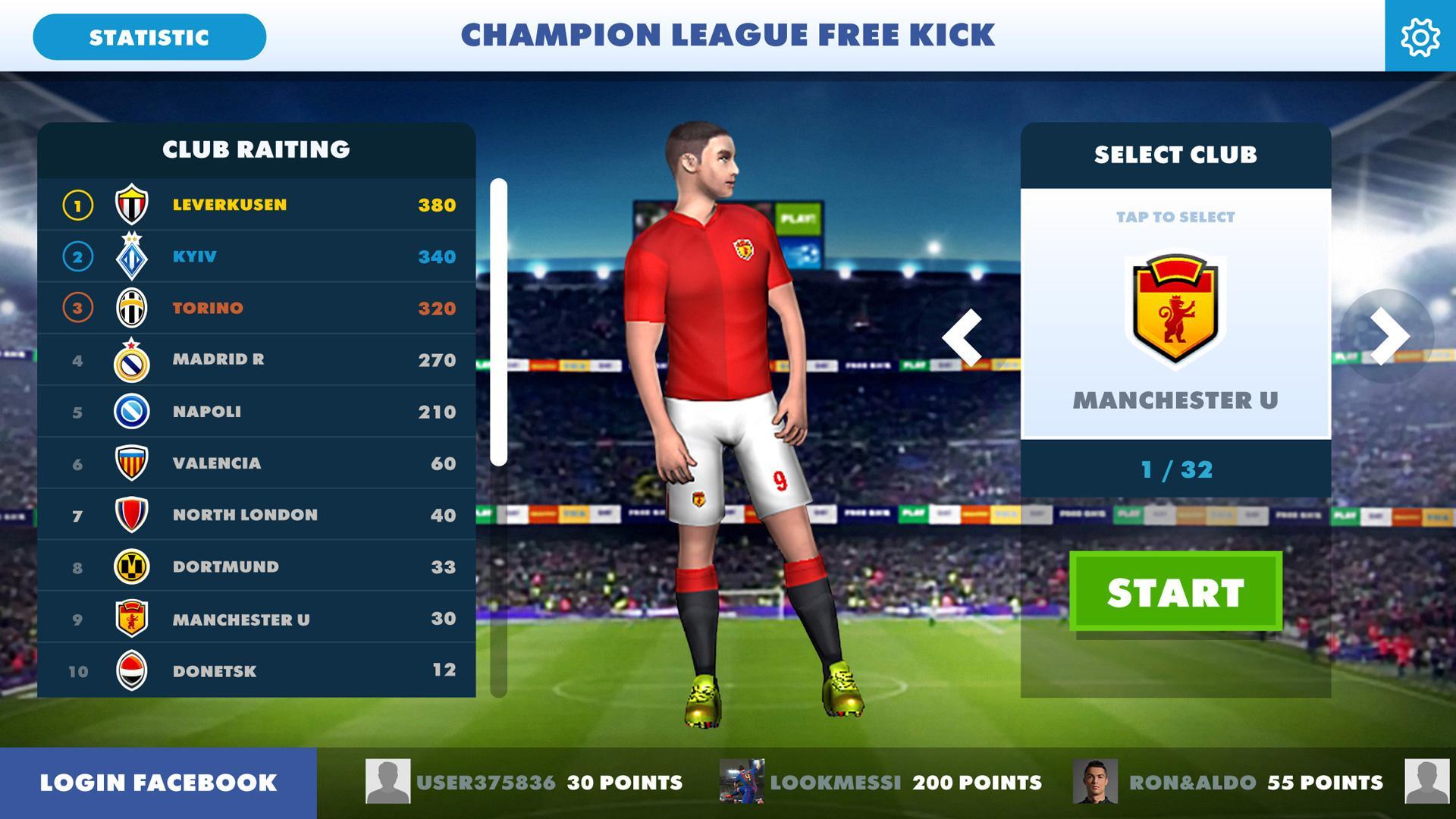 Screenshot 1 of ការប្រកួតបាល់ទាត់ជើងឯក Free Kick League ១៧ 