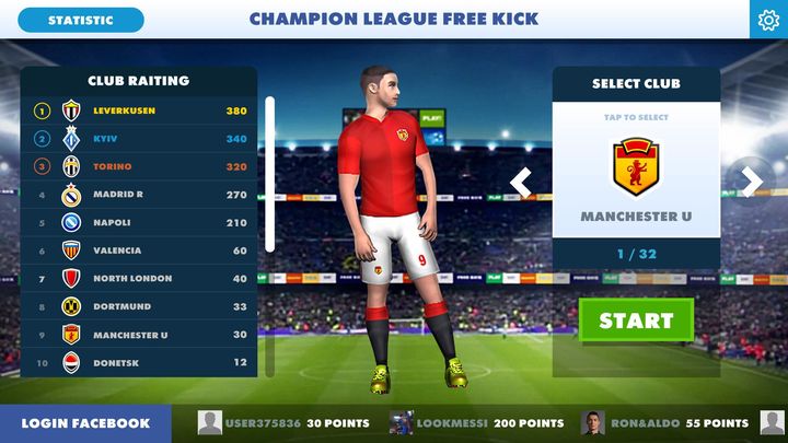 Screenshot 1 of Football Champions Free Kick League 17 