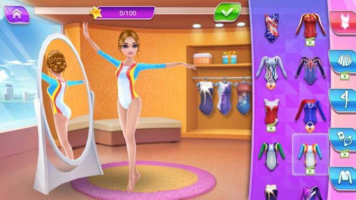 Gymnastics Superstar Gold Girl Game Screenshot
