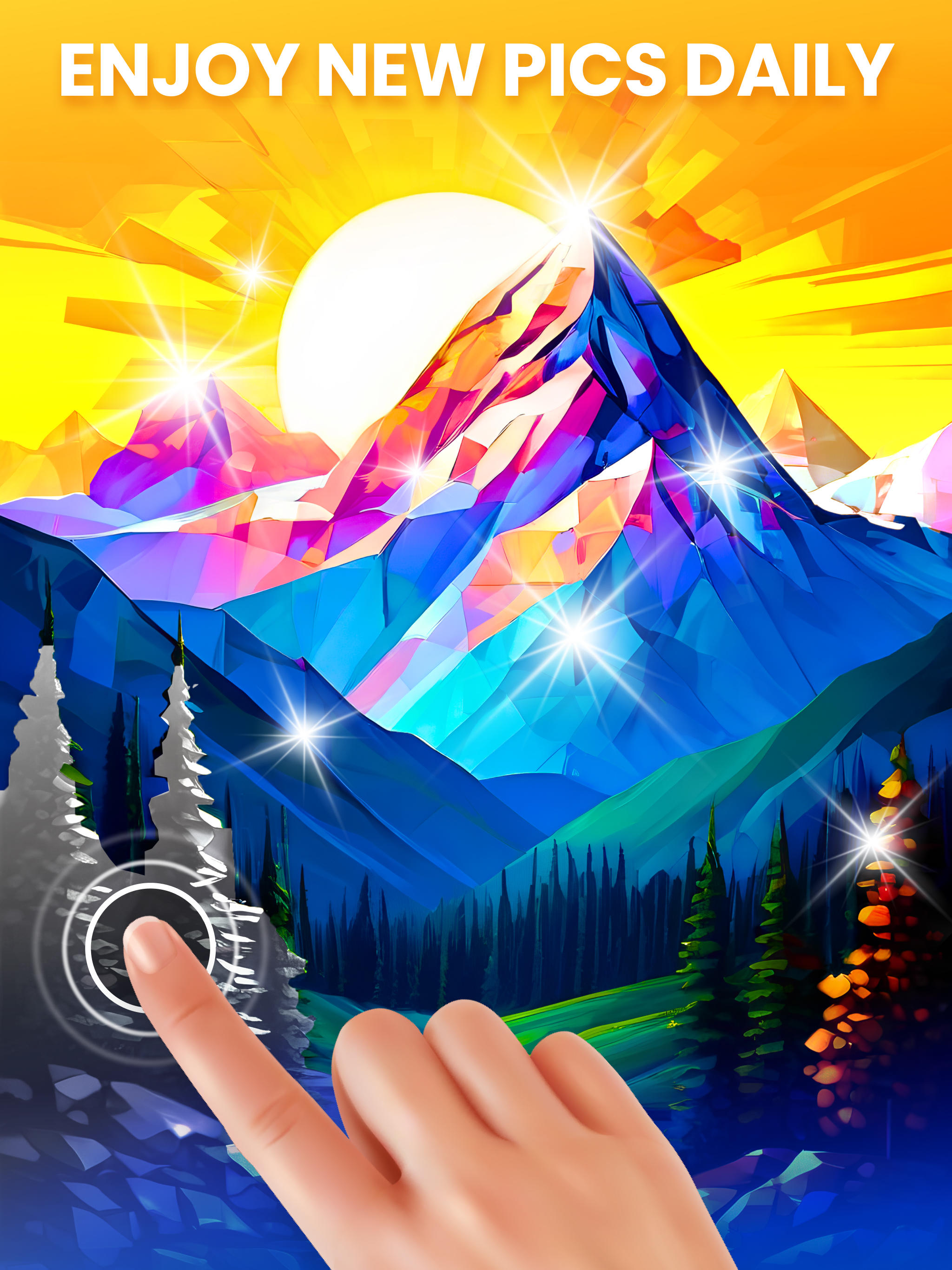 Polygon - Art Coloring Book Game Screenshot