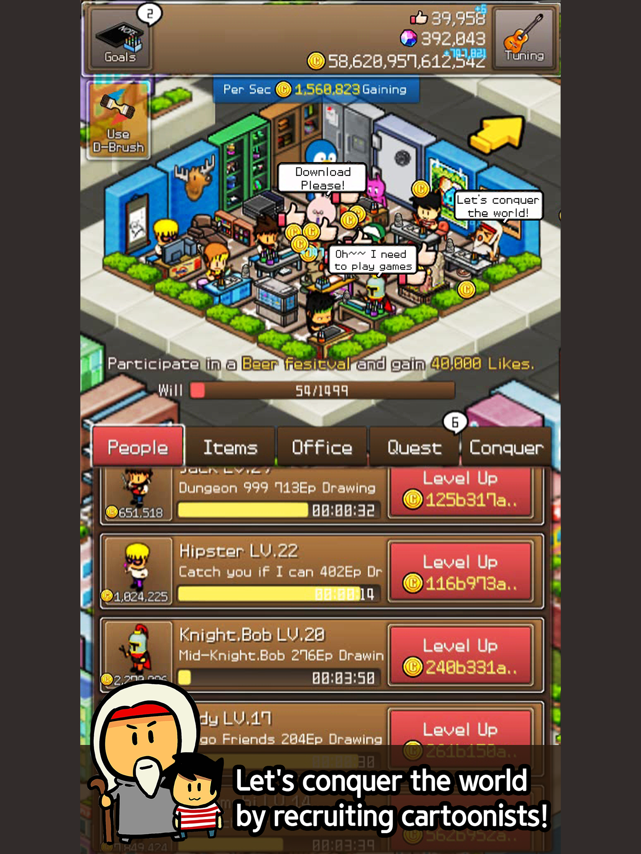 Tap Tap Cartoon - Cartoon999 Game Screenshot