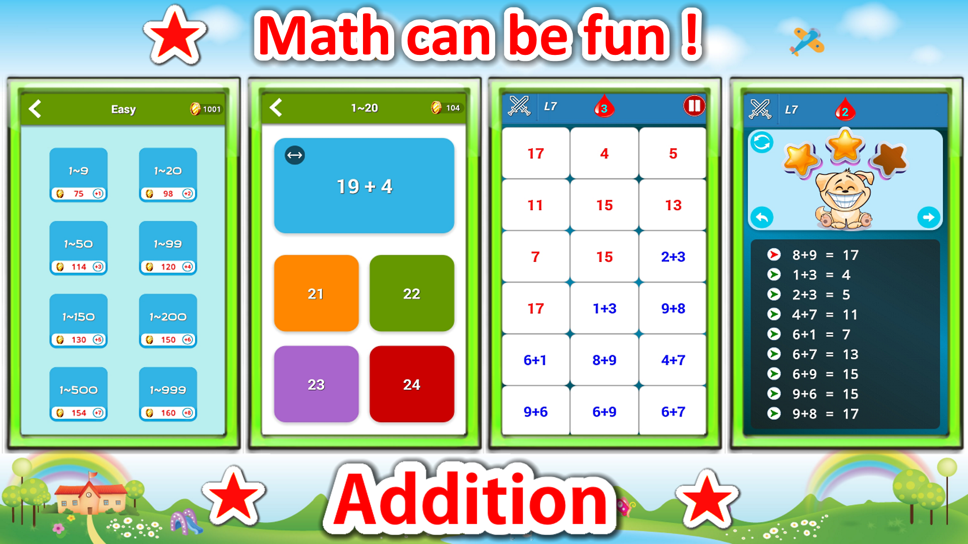 Screenshot 1 of Mga Hamon sa Math : Math Games 3.76