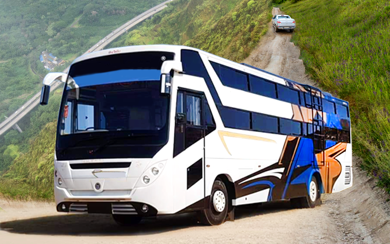 Screenshot of coach bus driving simulator 23