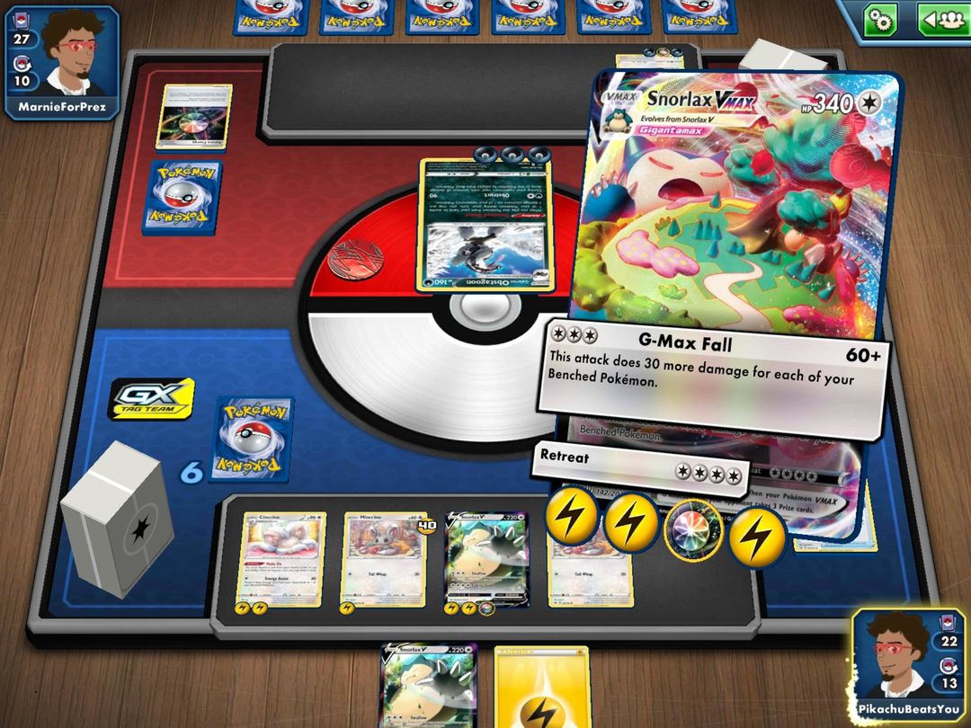 Pokémon TCG Online 게임 스크린 샷