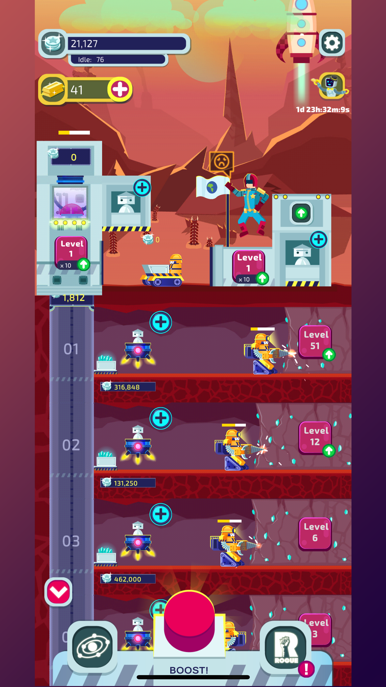 Milky Way Miner: Alien Worlds Game Screenshot