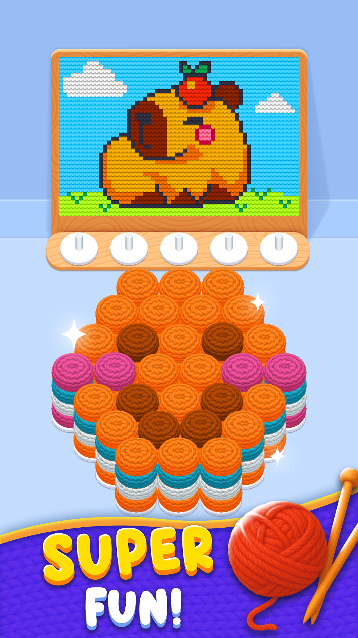 Knitzle Sort Game Screenshot