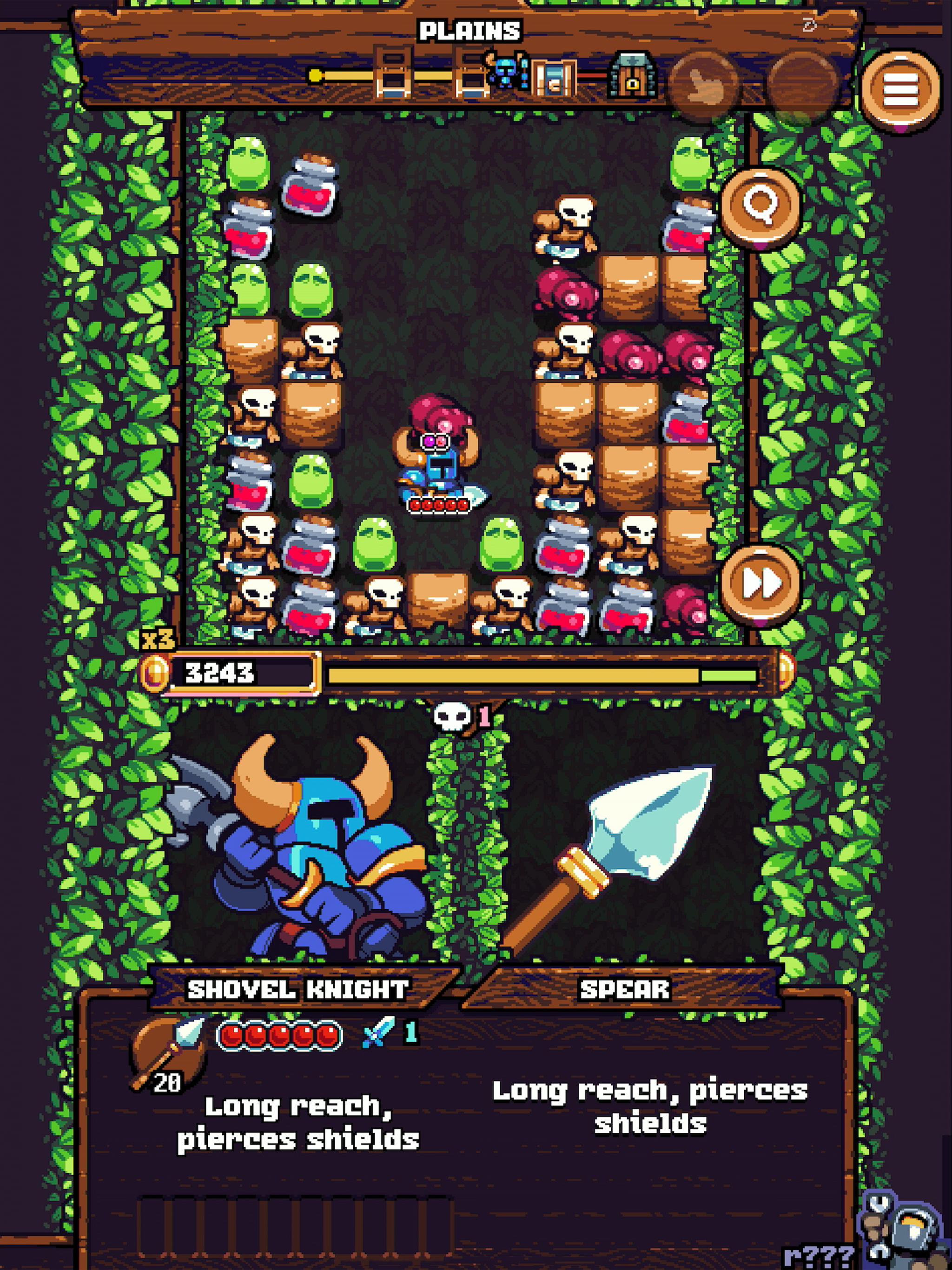 Screenshot of Shovel Knight Pocket Dungeon