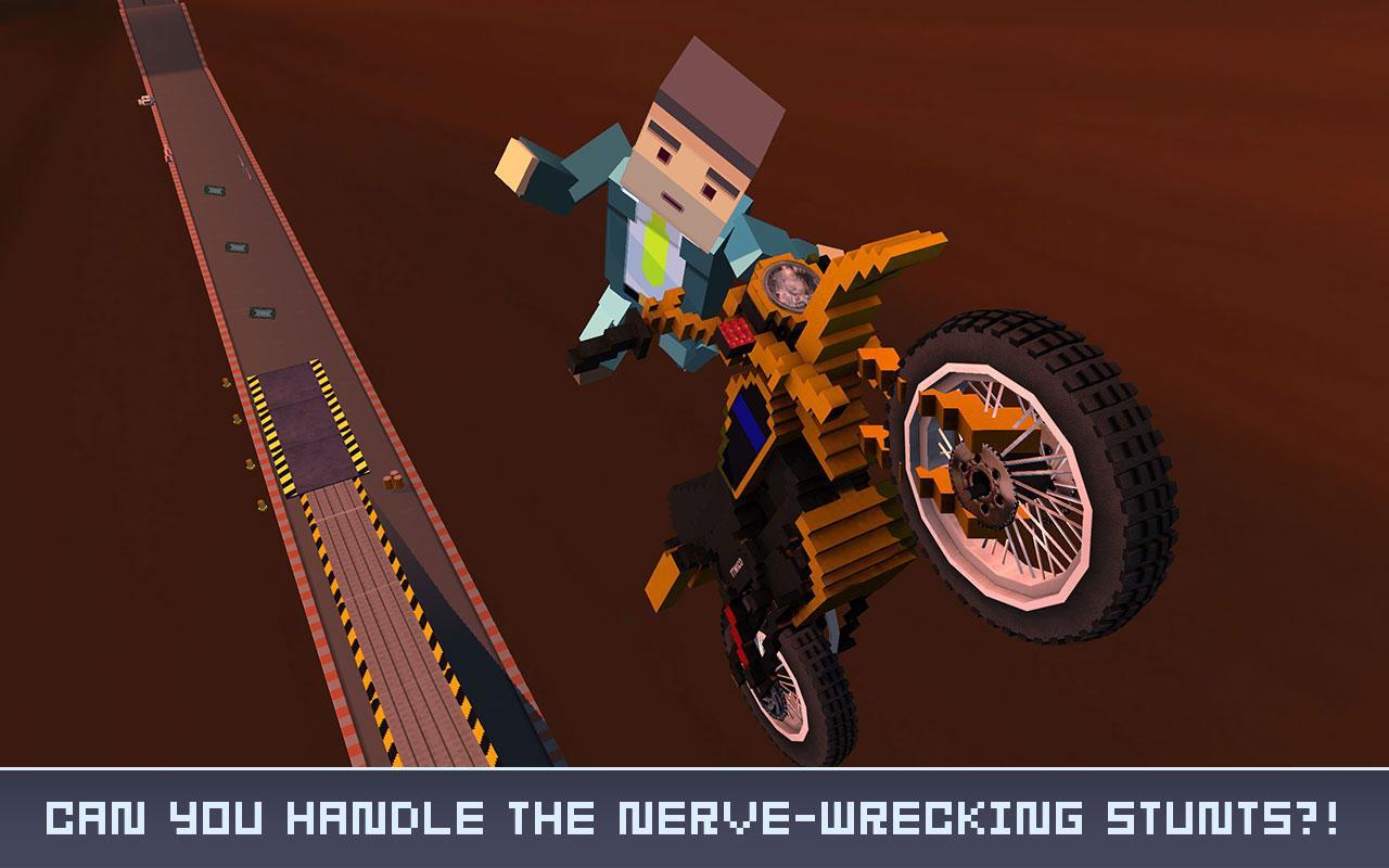 Blocky Crazy Stunt Jumper Game Screenshot