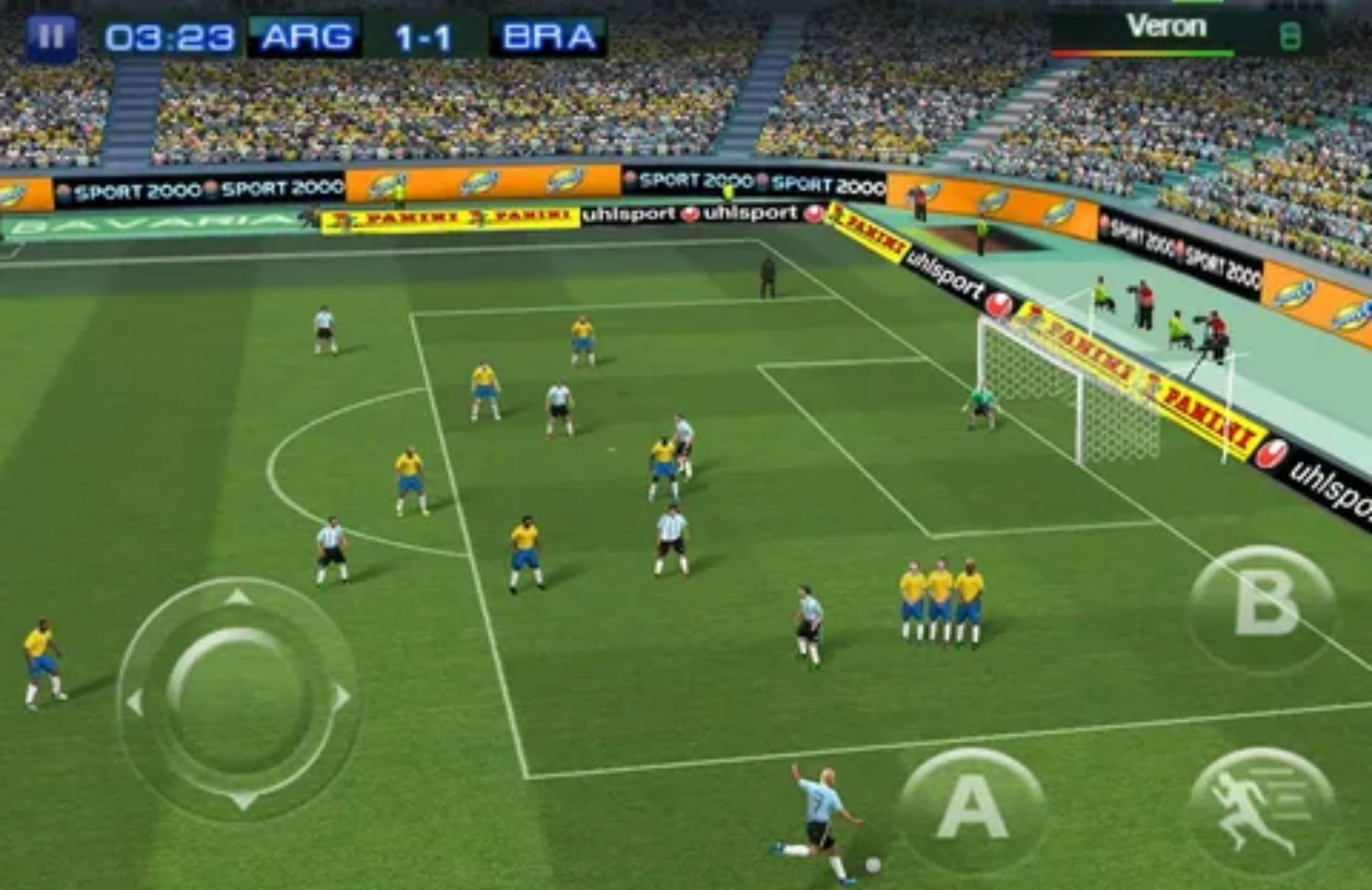 Screenshot of eFootbal 2022 clue: soccer Mod