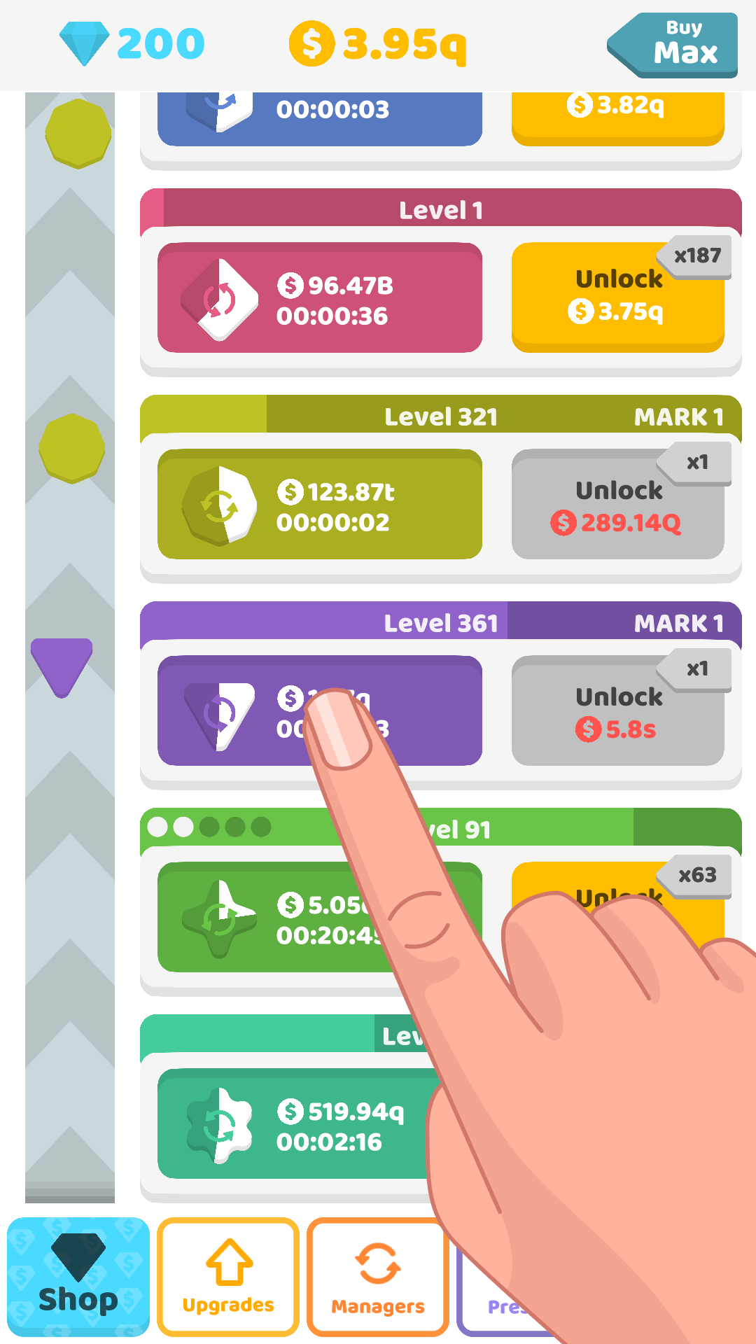 Idle Shapes ภาพหน้าจอเกม